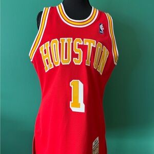 Mitchell & Ness Red Houston Jersey